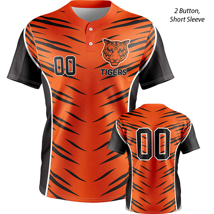 1054 | Tiger Full Dye Sublimation Softball Jersey (lettering included)